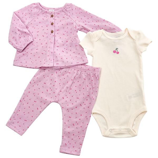 Baby Girl (NB-12M) Carter's(R) 3pc. Onesie W/ Top And Bottom