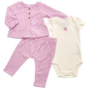 Baby Girl (NB-12M) Carter's(R) 3pc. Onesie W/ Top And Bottom