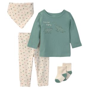 Baby Boy (NB-12M) Carter's(R) Dino Print Set W/ Bib And Socks