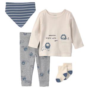 Baby Boy (NB-12M) Carter's(R) 4pc. Lion Set W/ Bib & Socks