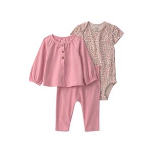 Baby Girl (NB-12M) Carter's(R) 3pc. Floral Onesie/Pants Set