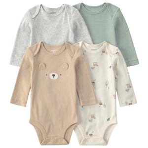 Baby Unisex (NB-24M) Carter's(R) 4pk. Bear Long Sleeve Bodysuits