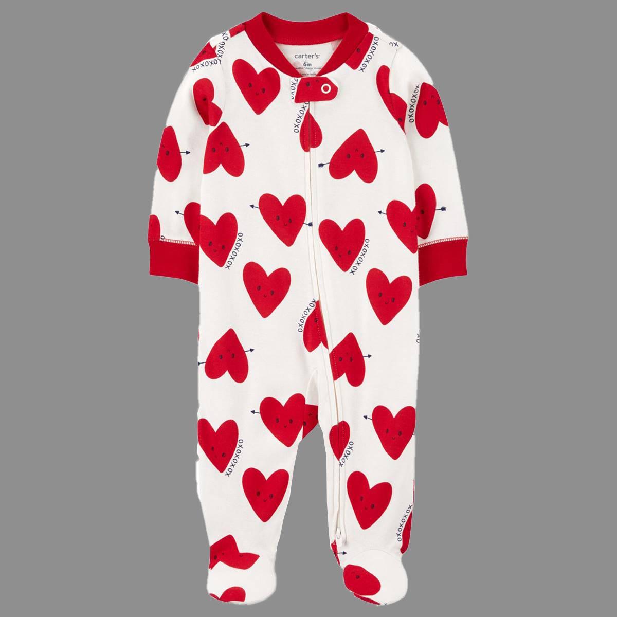 Baby Unisex (NB-9M) Carters(R) Valentine's Day Hearts Pajamas