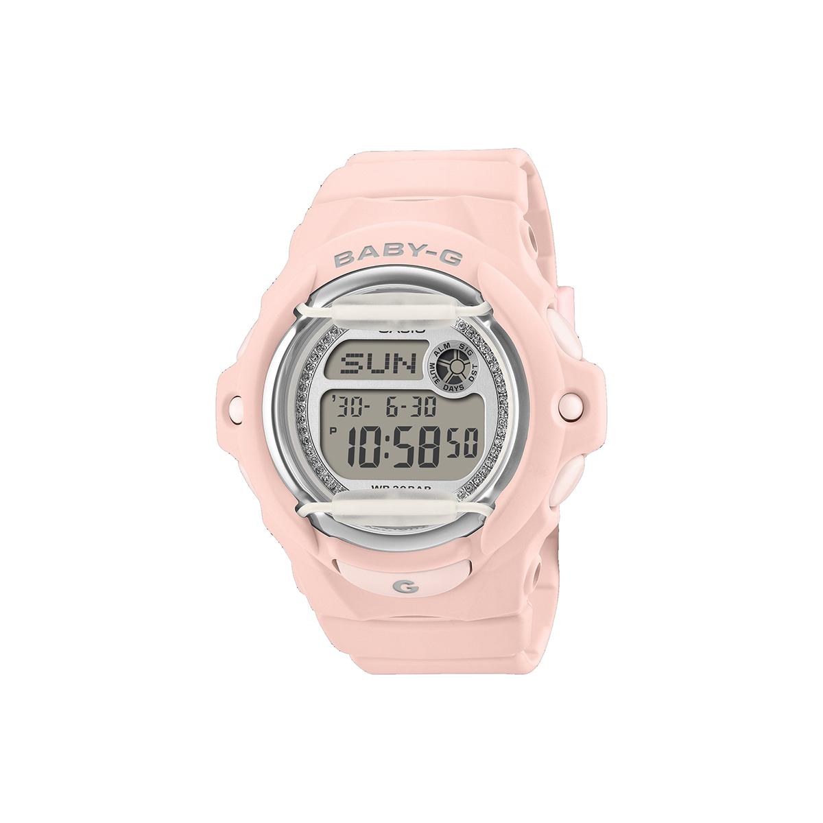 Womens Baby-G Glitter Pink Resin Band Watch - BG169KB-4