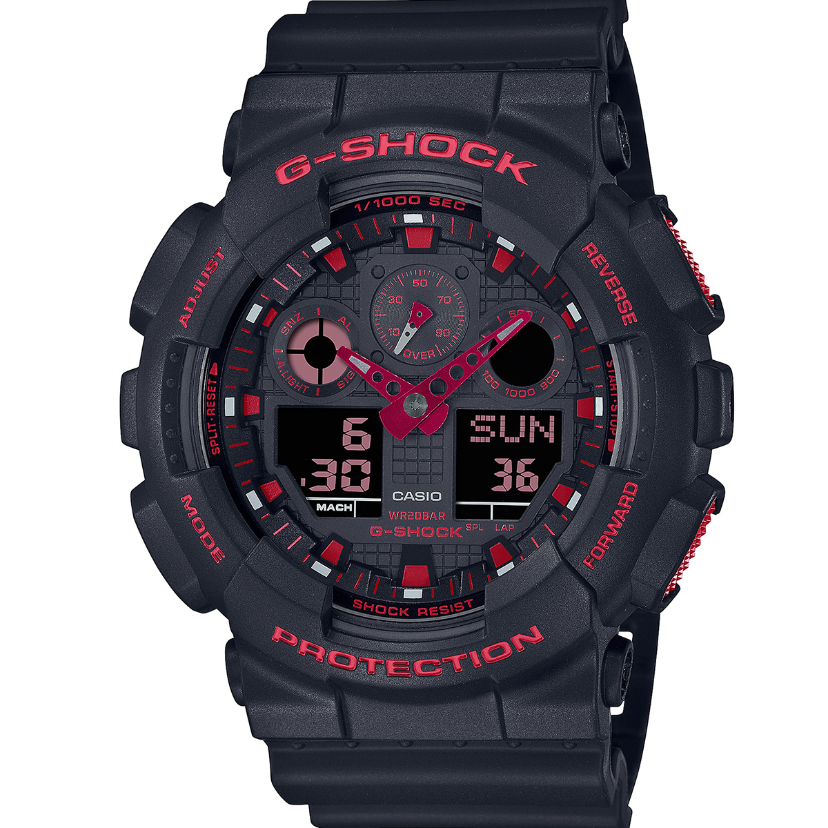 Mens G-Shock Ana-Digital Watch - GA100BNR-1A