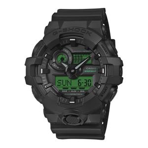 Mens G-Shock Green/Black Analog Digital Watch - GA700BEG-1A