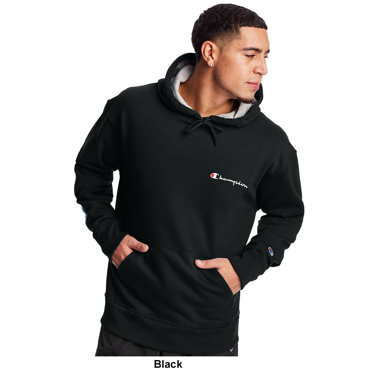 Mens Champion(R) Powerblend Graphic Hoodie