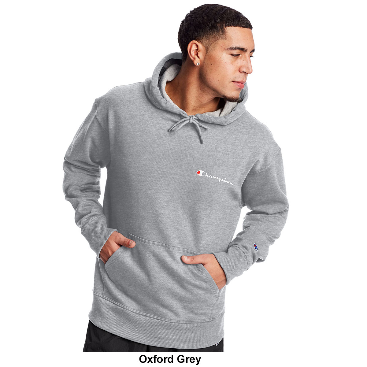 Mens Champion(R) Powerblend Graphic Hoodie