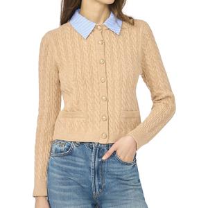 Womens Cece Long Sleeve Two in One Sweater