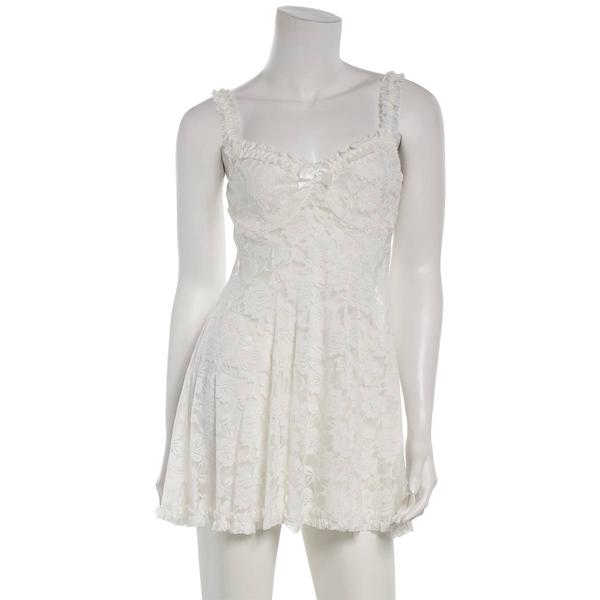 Womens Cinema 2pc. Lace Bridal Bra & Panties Set - 4204H