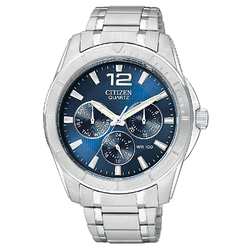 Mens Citizen(R) Blue Dial Multi-Function Watch - AG8300-52L