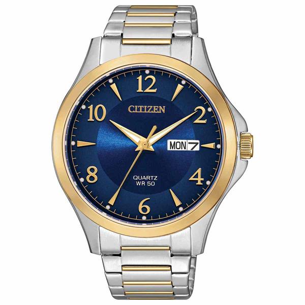 Mens Citizen(R) Two-Tone Steel Bracelet Watch - BF2005-54L