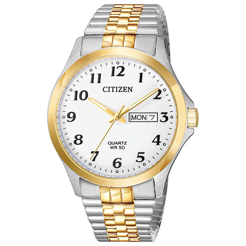 Mens Citizen(R) Quartz Two-Tone Watch - BF5004-93A