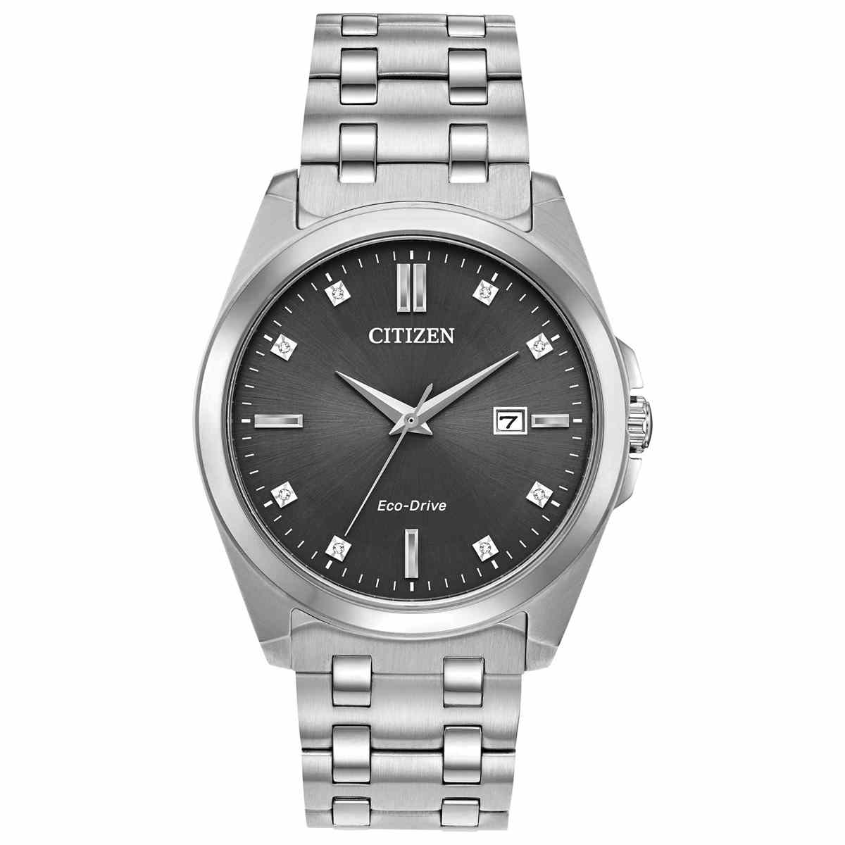Mens Citizen(R) Diamond Accented Eco-Drive Watch - BM7100-59H