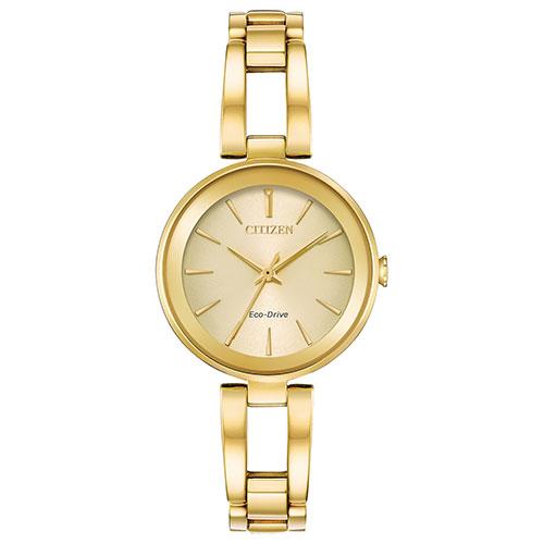 Womens Citizen(R) Eco-Drive Axiom Gold Watch - EM0638-50P