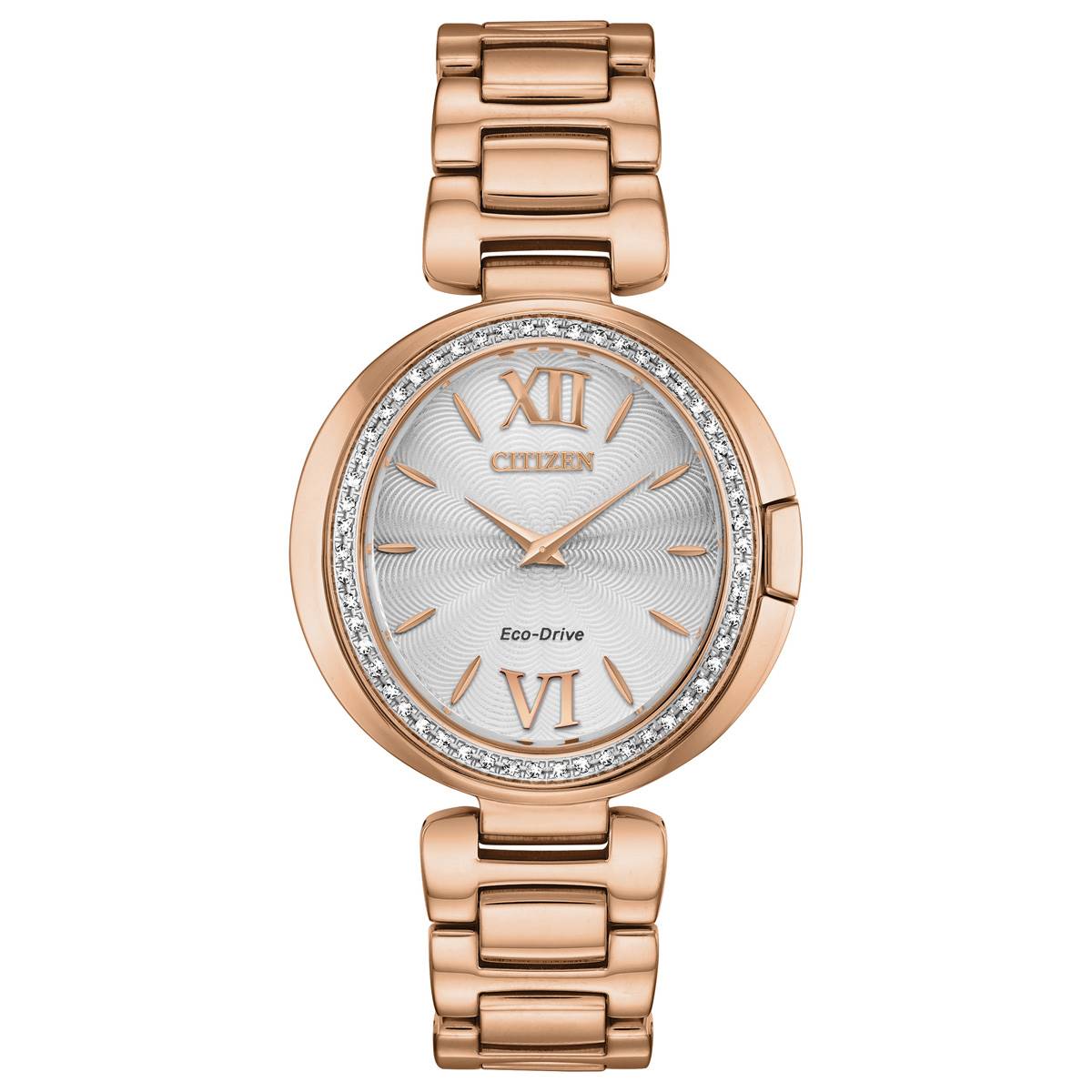 Womens Citizen(R) Eco-Drive Pink Gold Capella - EX1503-54A