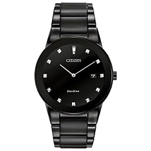 Mens Citizen(R) Axiom Black Dial Bracelet Watch - AU1065-58G