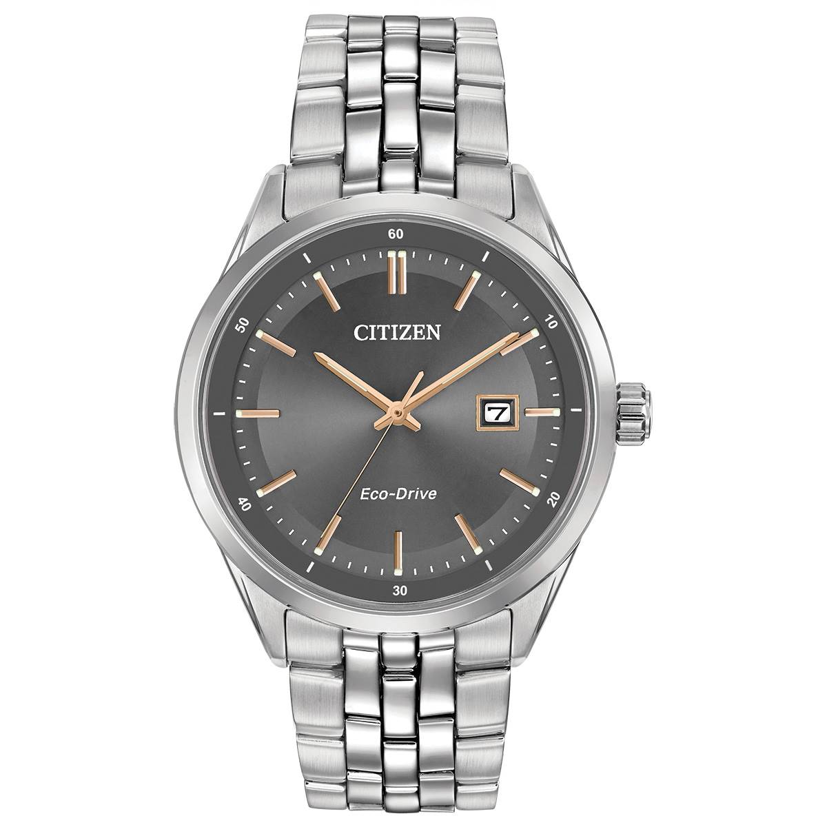 Mens Citizen(R) Addysen Grey Dial Bracelet Watch - BM7251-53H