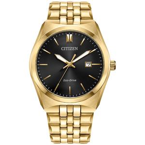 Mens Citizen(R) Corso Black Dial Bracelet Watch - BM7333-85E