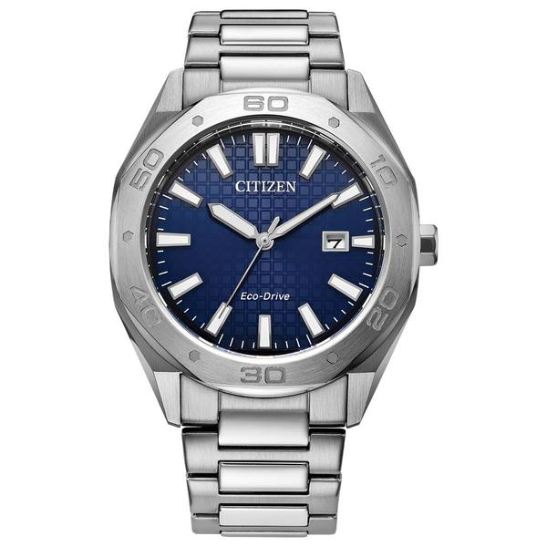 Mens Citizen(R) Odyn Blue Dial Bracelet Watch - BM7630-80L