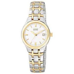 Womens Citizen(R) Classic White Dial Bracelet Watch - EW1264-50A