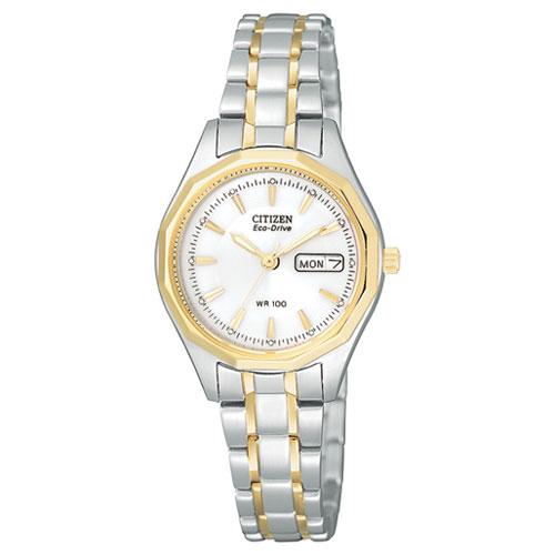Womens Citizen(R) Classic White Dial Bracelet Watch - EW3144-51A