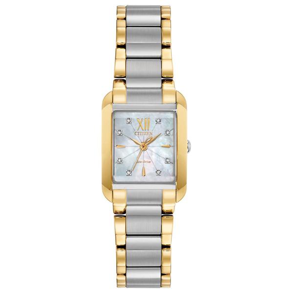 Womens Citizen(R) Eco-Drive WR50 Stainless Steel Watch-EW5554-58D