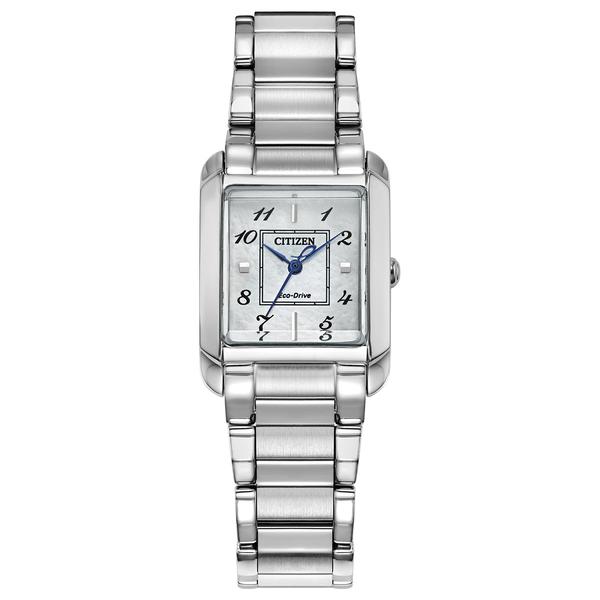 Womens Citizen(R) Bianca White Dial Bracelet Watch - EW5600-52D
