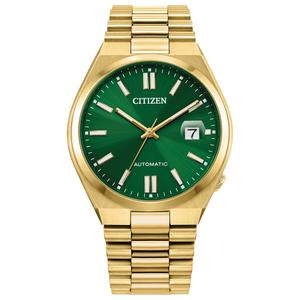 Mens Citizen(R) Tsuyosa Green Dial Bracelet Watch - NJ0152-51X