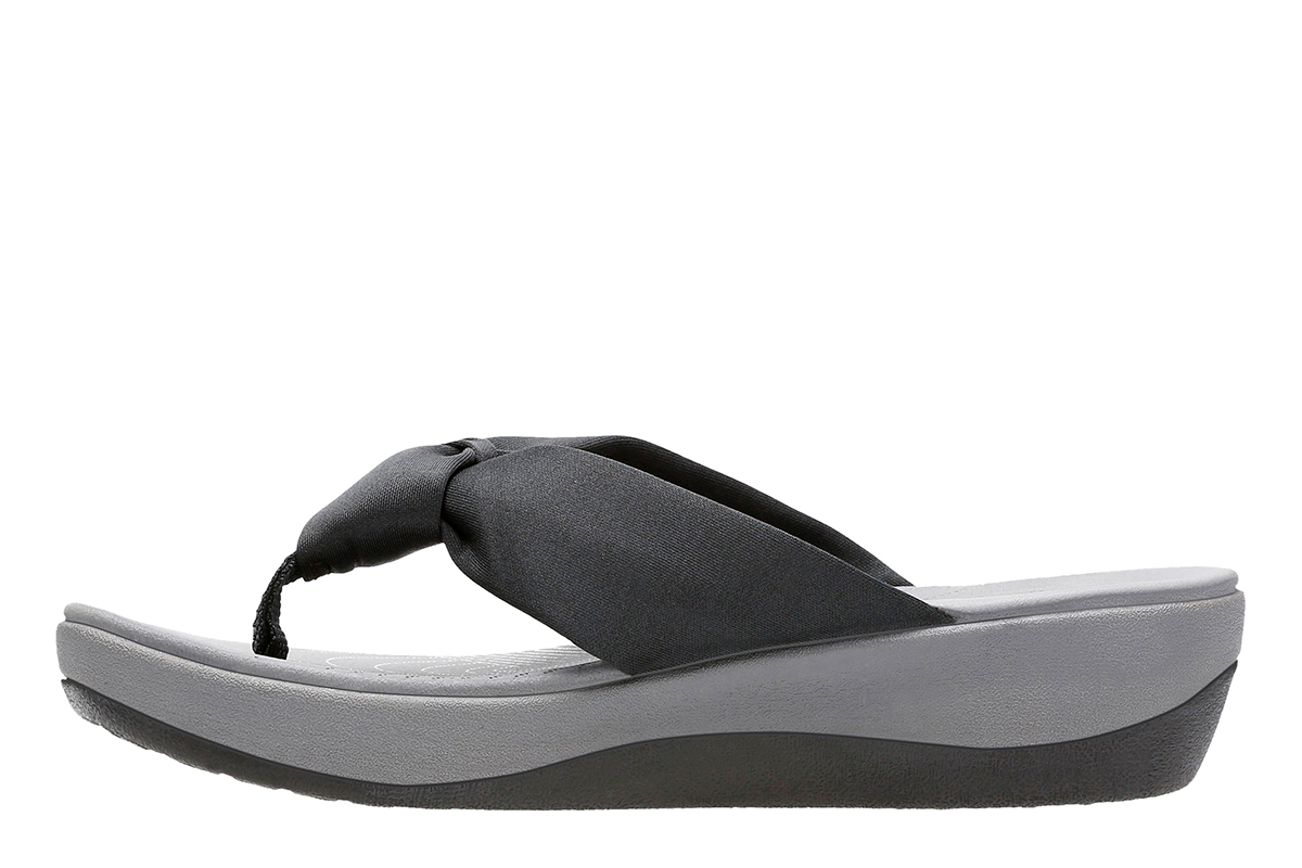 Womens Clarks(R) Cloudsteppers(tm) Arla Glison Solid Thong Sandals