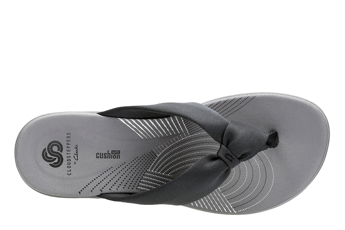 Womens Clarks(R) Cloudsteppers(tm) Arla Glison Solid Thong Sandals