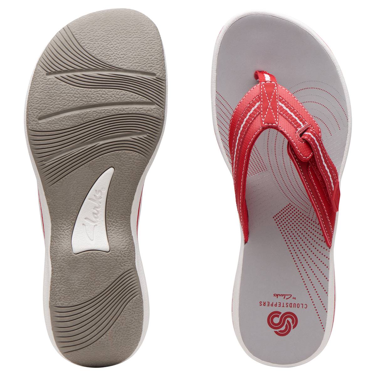 Womens Clarks(R) Cloudsteppers(tm) Brinkley Jazz Flip Flops