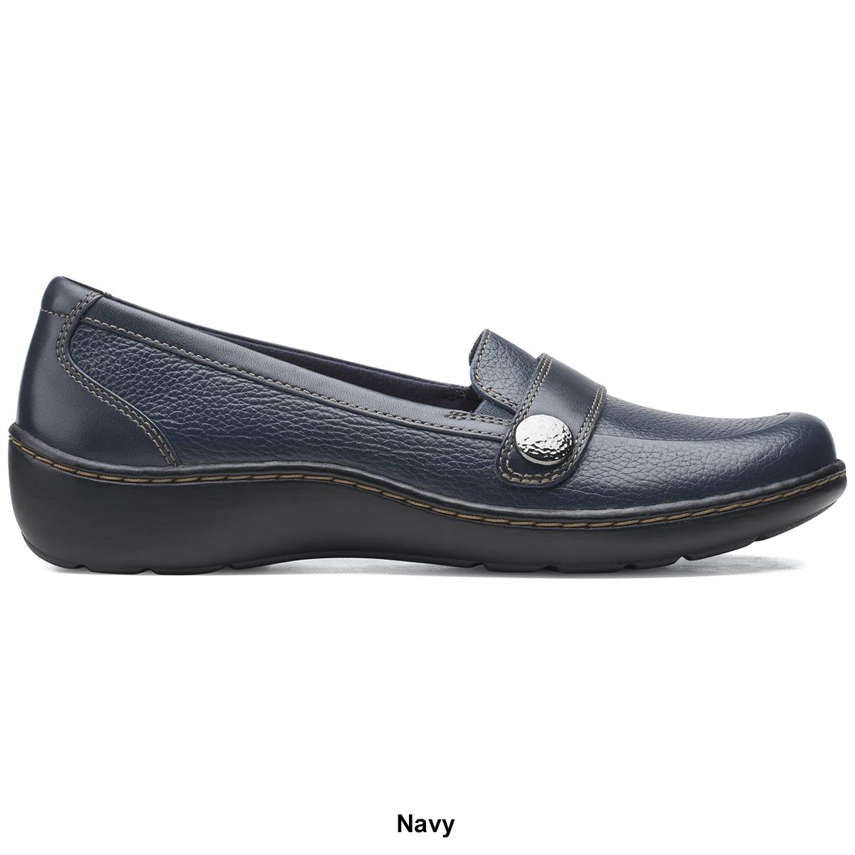 Womens Clarks(R) Cora Daisy Solid Loafers