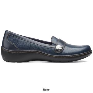 Womens Clarks(R) Cora Daisy Solid Loafers alternate view