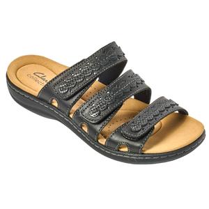 Womens Clarks(R) Laurieann Cove Black Sandals alternate view