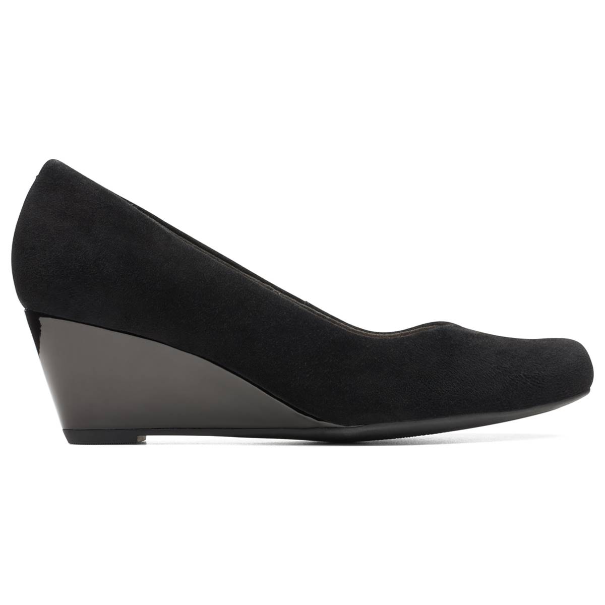 Womens Clarks(R) Flores Tulip Wedge Pumps