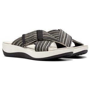 Womens Clarks(R) Arla Wave Slide Sandals