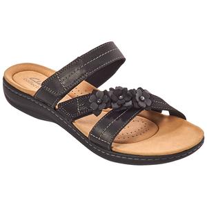 Womens Clarks(R) Laurieann Rose Black Sandals alternate view