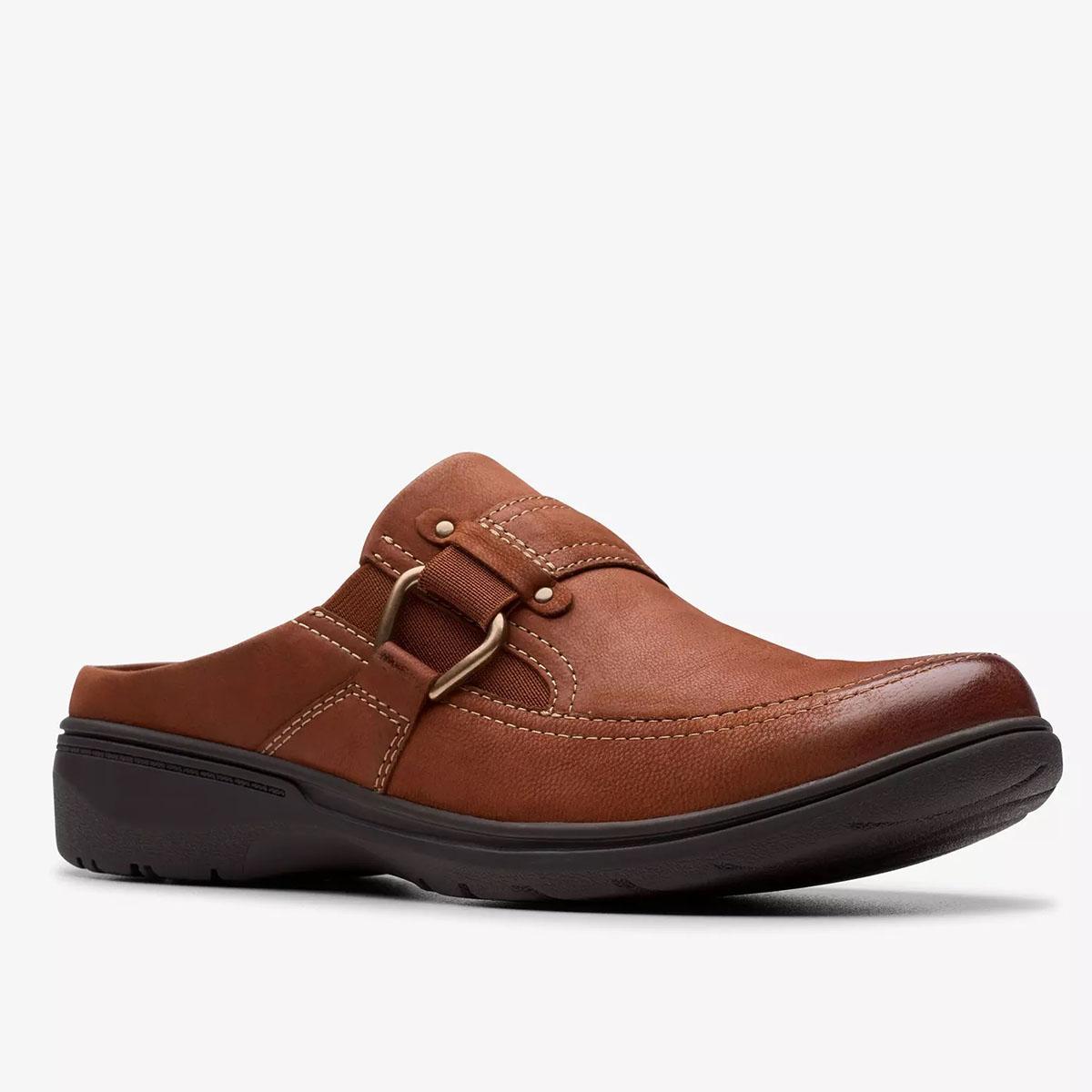 Clarks Women's Carleigh Viola Round Toe Mules - British Tan Leather