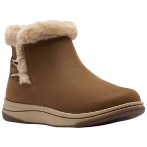 Womens Clarks(R) Breeze Fur Ankle Boots