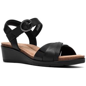 Womens Clarks(R) Collection Kacha Twist Wedge Sandals