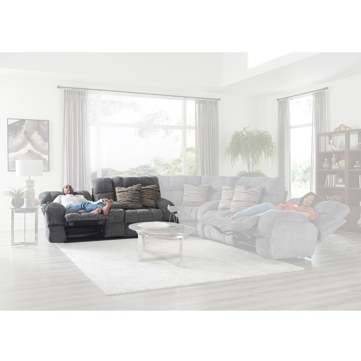 Catnapper Ashland Left Arm Facing Reclining Console Loveseat