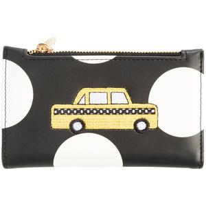 BCBG Bifold Embroidered Taxi Dot Bifold Wallet