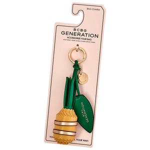 Womens BCBG Pineapple with Logo Coin Bag Charm alternate view