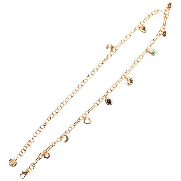 Womens Vince Camuto Mixed Charm Chain Belt