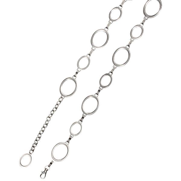 Womens Vince Camuto Oval Studded Casted Chain Belt