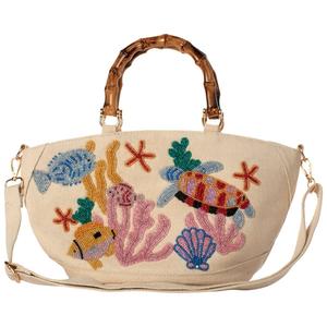 SOL and MER Nautical Canvas Tote