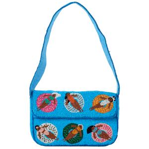 SOL and MER Beaded Pool Baguette Shoulder Bag alternate view