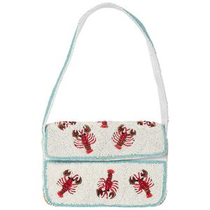 SOL and MER Lobster Beaded Clutch