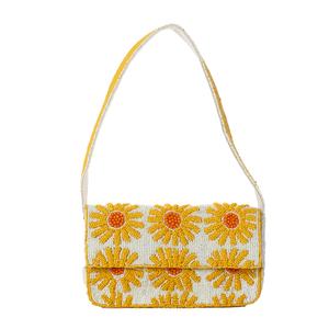 SOL and MER Daisy Beaded Shoulder Bag